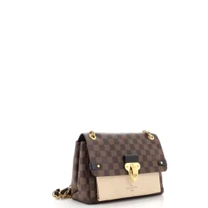 Designer Vavin Handbag Damier with Leather PM