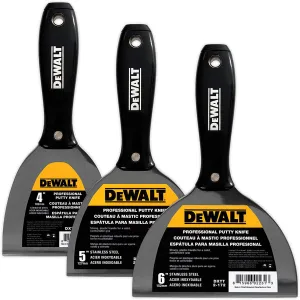 DEWALT STAINLESS STEEL PUTTY KNIFE PLASTIC HANDLE
