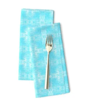 Dinner Napkins <br/> Jamprang, Turquoise