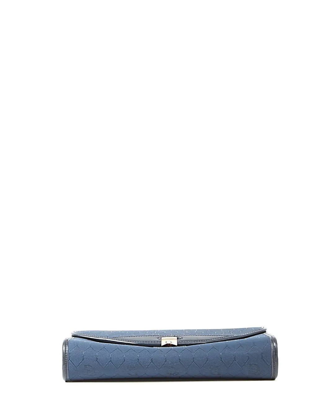 Dior Navy Vintage Canvas Honeycomb Crossbody Bag