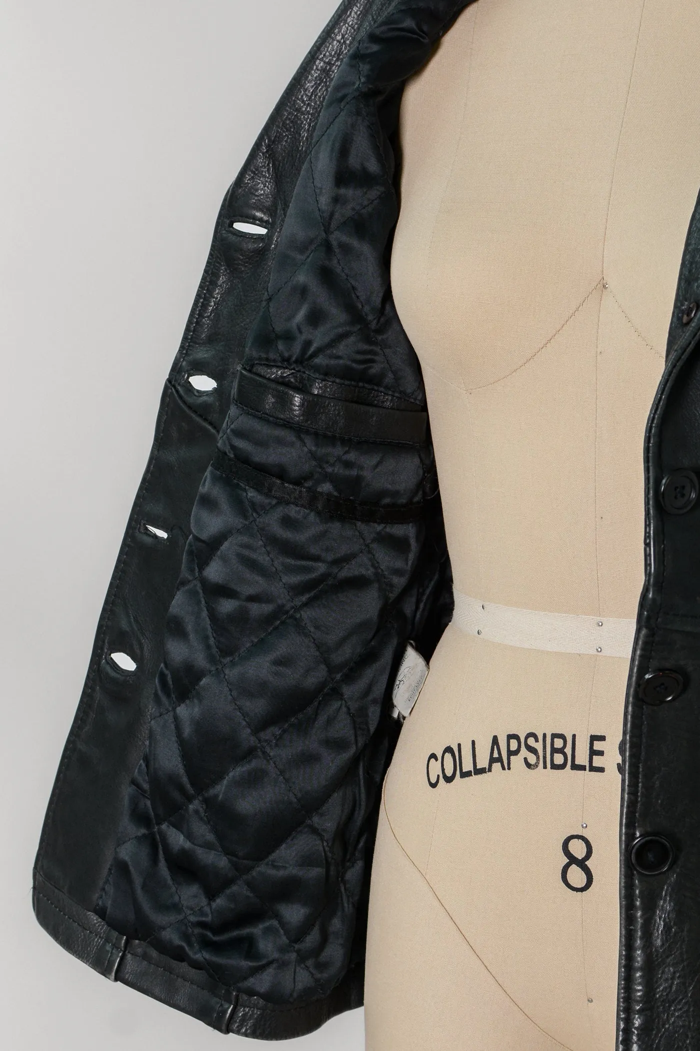 Distressed Panther Leather Jacket