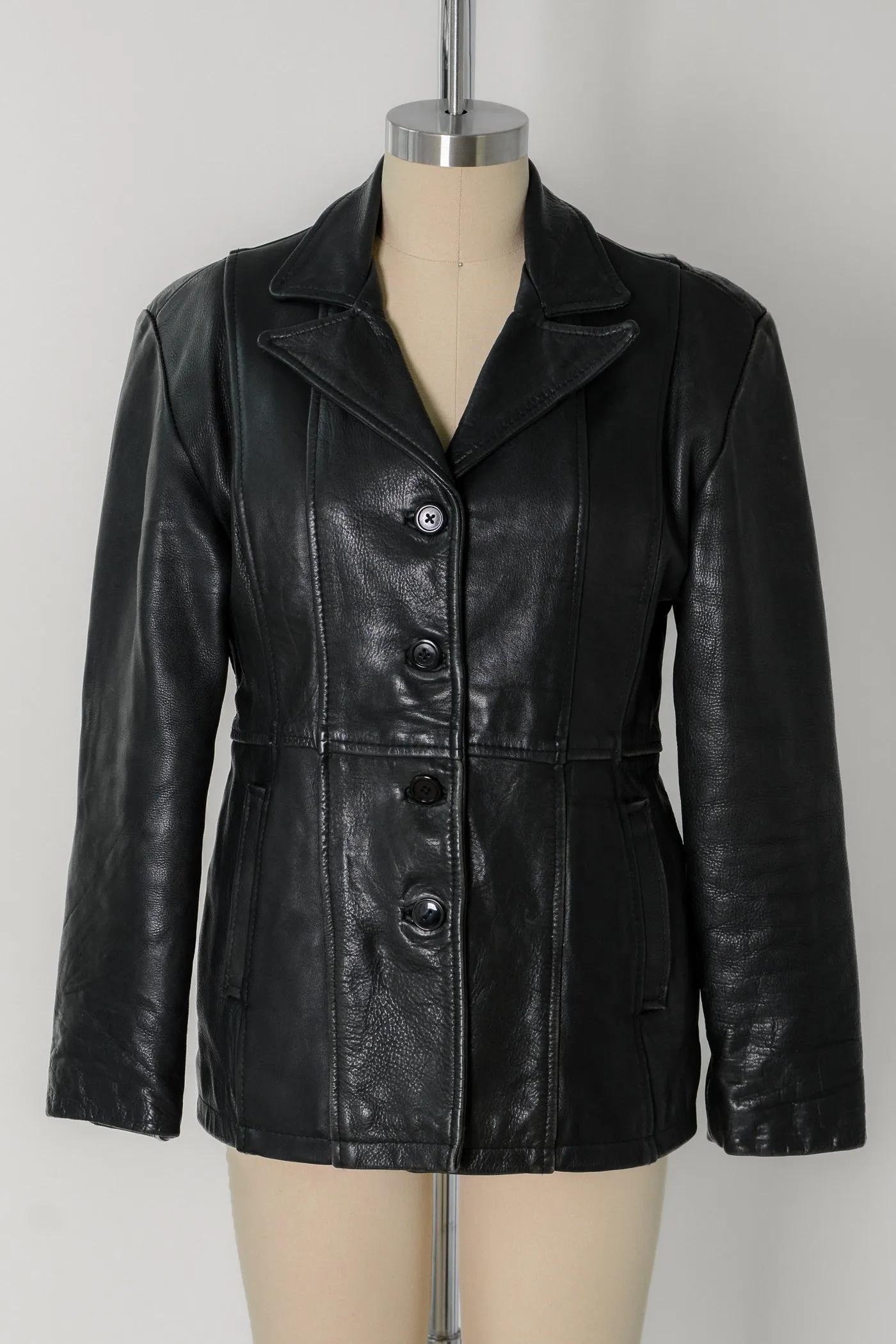 Distressed Panther Leather Jacket