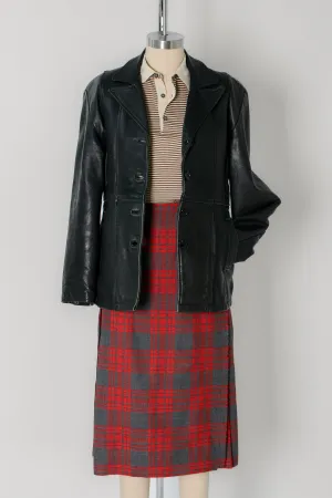 Distressed Panther Leather Jacket