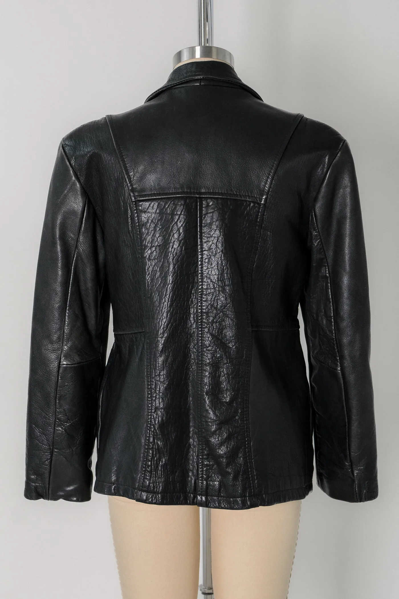Distressed Panther Leather Jacket