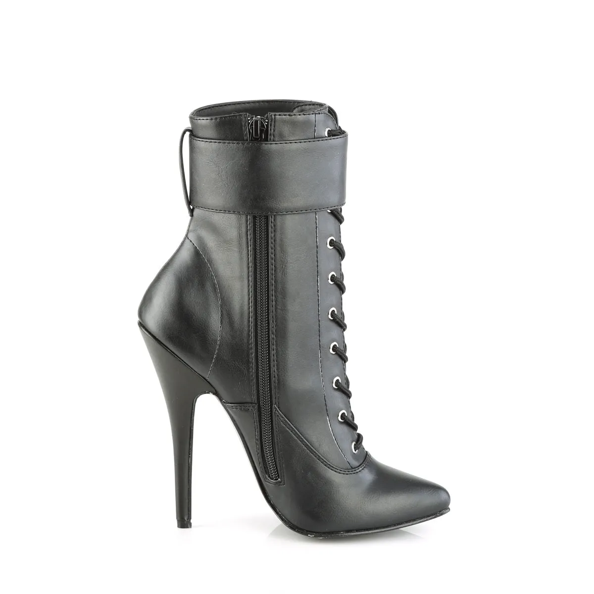 DOMINA-1023  Black Faux Leather