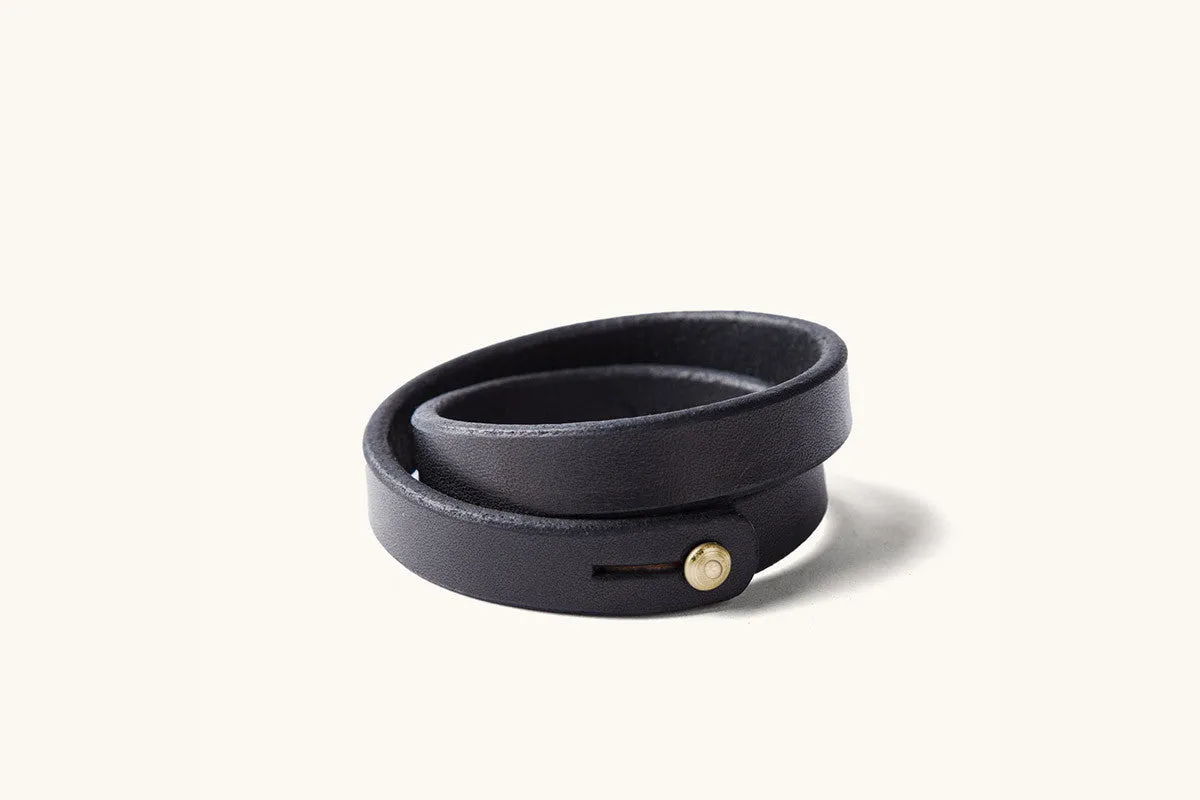 Double Wrap Wristband - Black