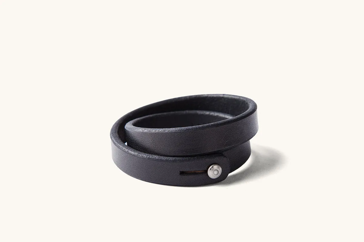Double Wrap Wristband - Black