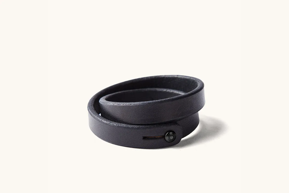 Double Wrap Wristband - Black