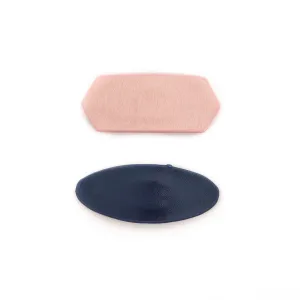 DUO OF FAUX LEATHER HAIR CLIPS