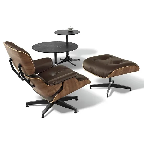 Eames Lounge Chair with Ottoman by Charles & Ray Eames for Herman Miller Tall