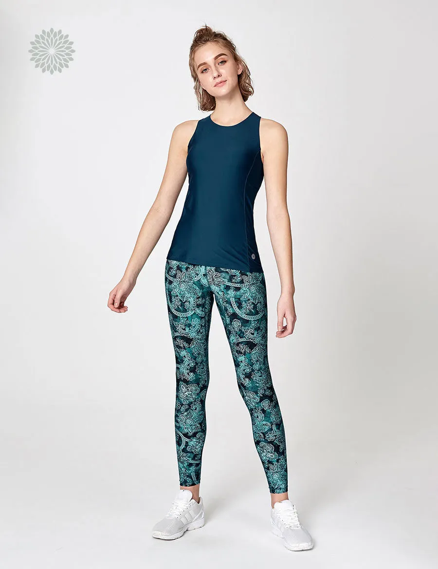 easyoga LESPIRO Grace Turn Tank - B3 Dark Blue