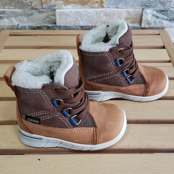 ECCO Kids First Mid Cut Lace Boot