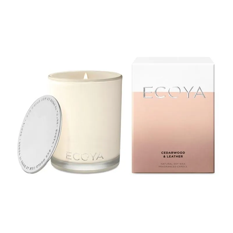 ECOYA - Madison Candle 400g - Cedarwood & Leather