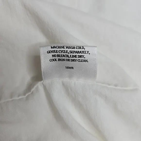 Eileen Fisher Woven Trench Coat Jacket Lightweight Cotton Nylon Blend Bone White