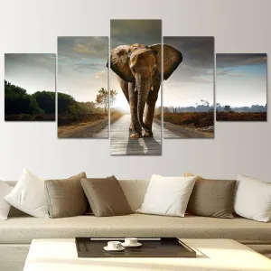 Elephant's Journey Canvas