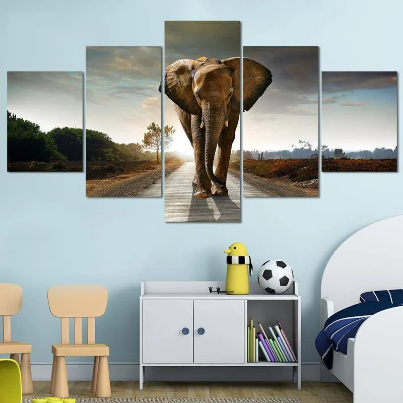 Elephant's Journey Canvas