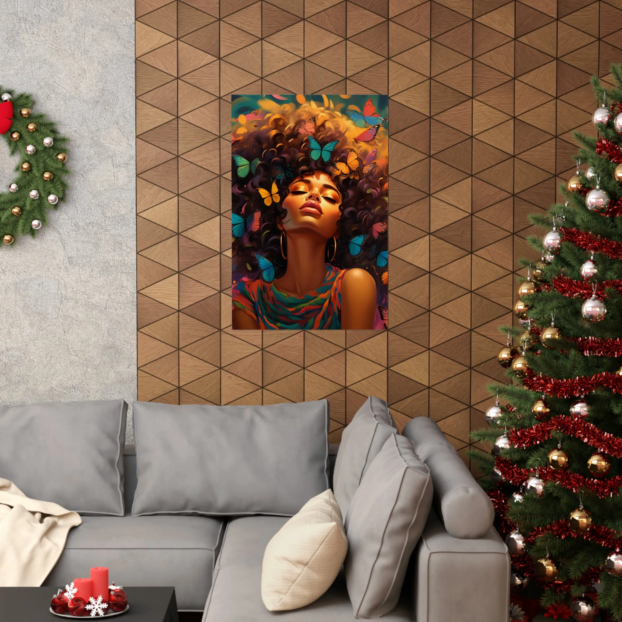 Ephemeral Elegance: The Beautiful Butterfly Woman Portrait