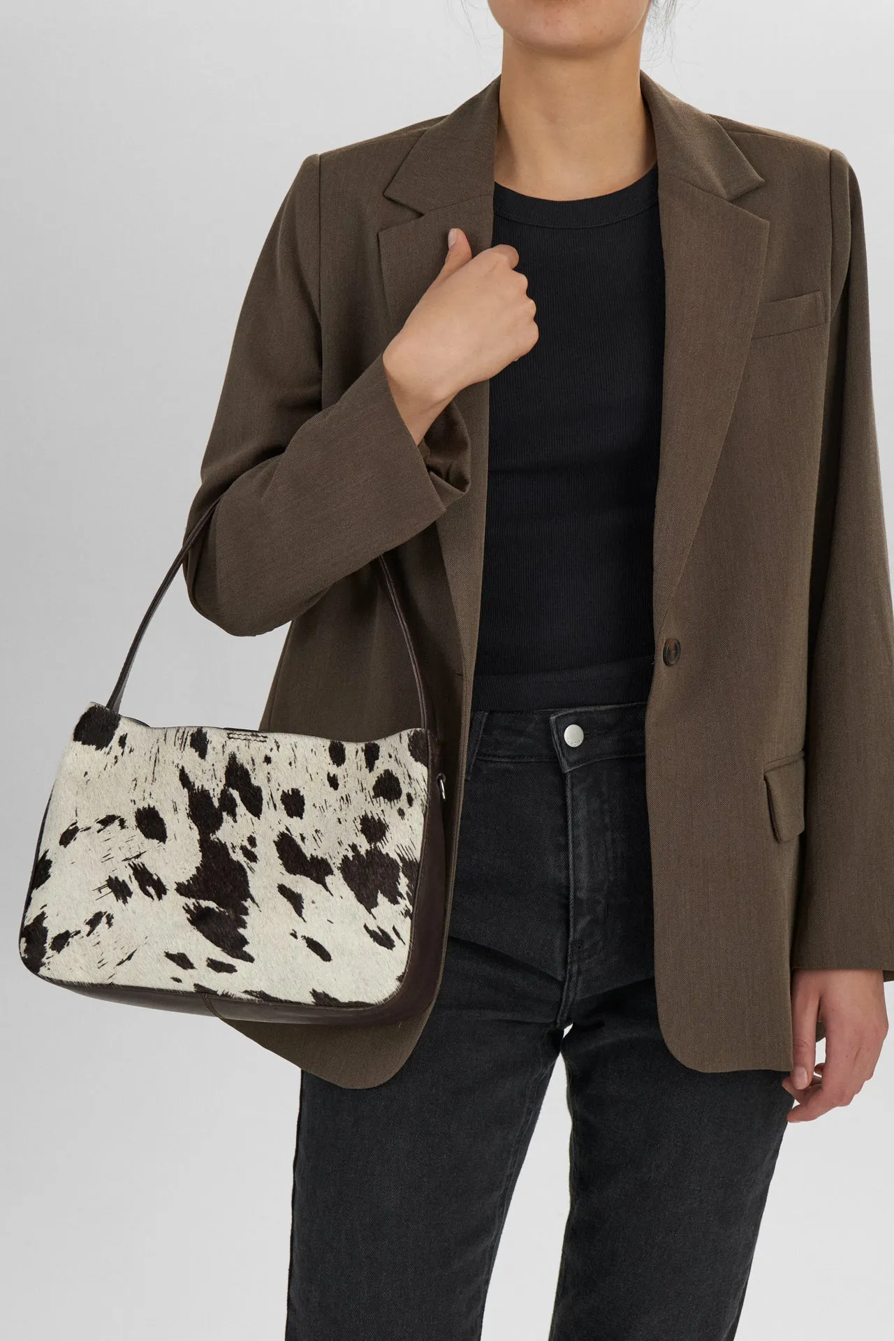 EsaMBG Crossbody Bag, Cow Print - Pre-order