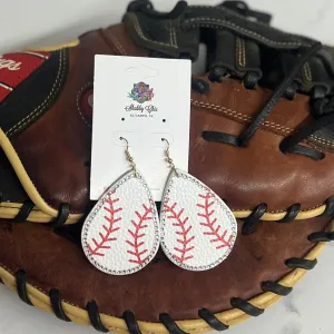 Fancy Baseball Earrings