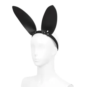 Faux leather bunny ears