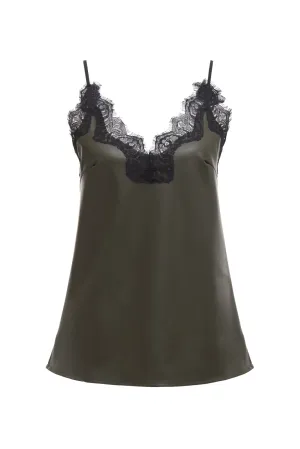Faux Leather Diana Cami