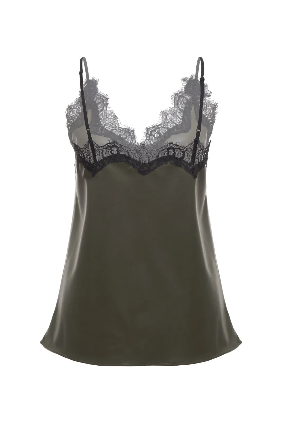 Faux Leather Diana Cami
