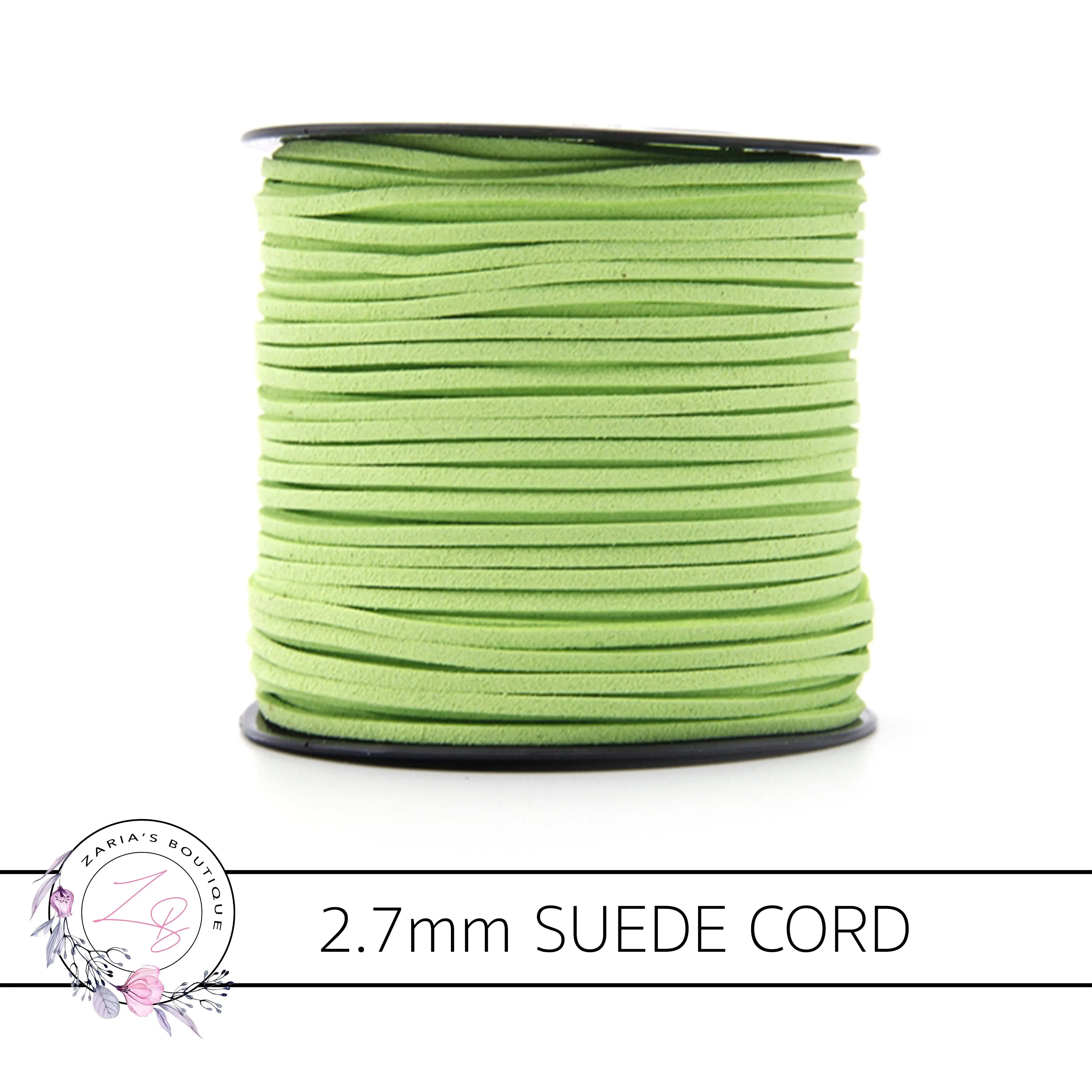 Faux Suede Cord ~ 2.7mm ~ Red ~ 5 Metres