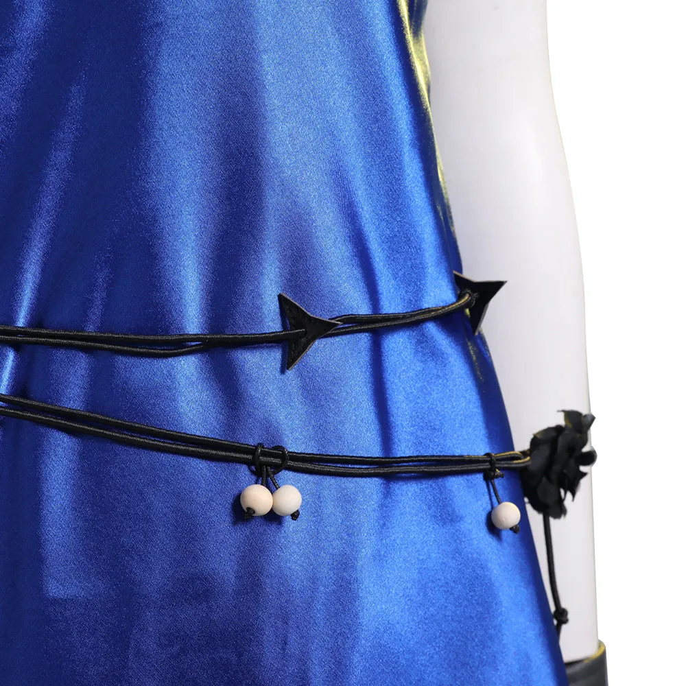 Final Fantasy 7 Ff7 Tifa Lockhart Blue Mature Cosplay Dress