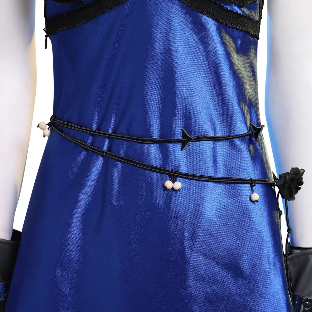 Final Fantasy 7 Ff7 Tifa Lockhart Blue Mature Cosplay Dress