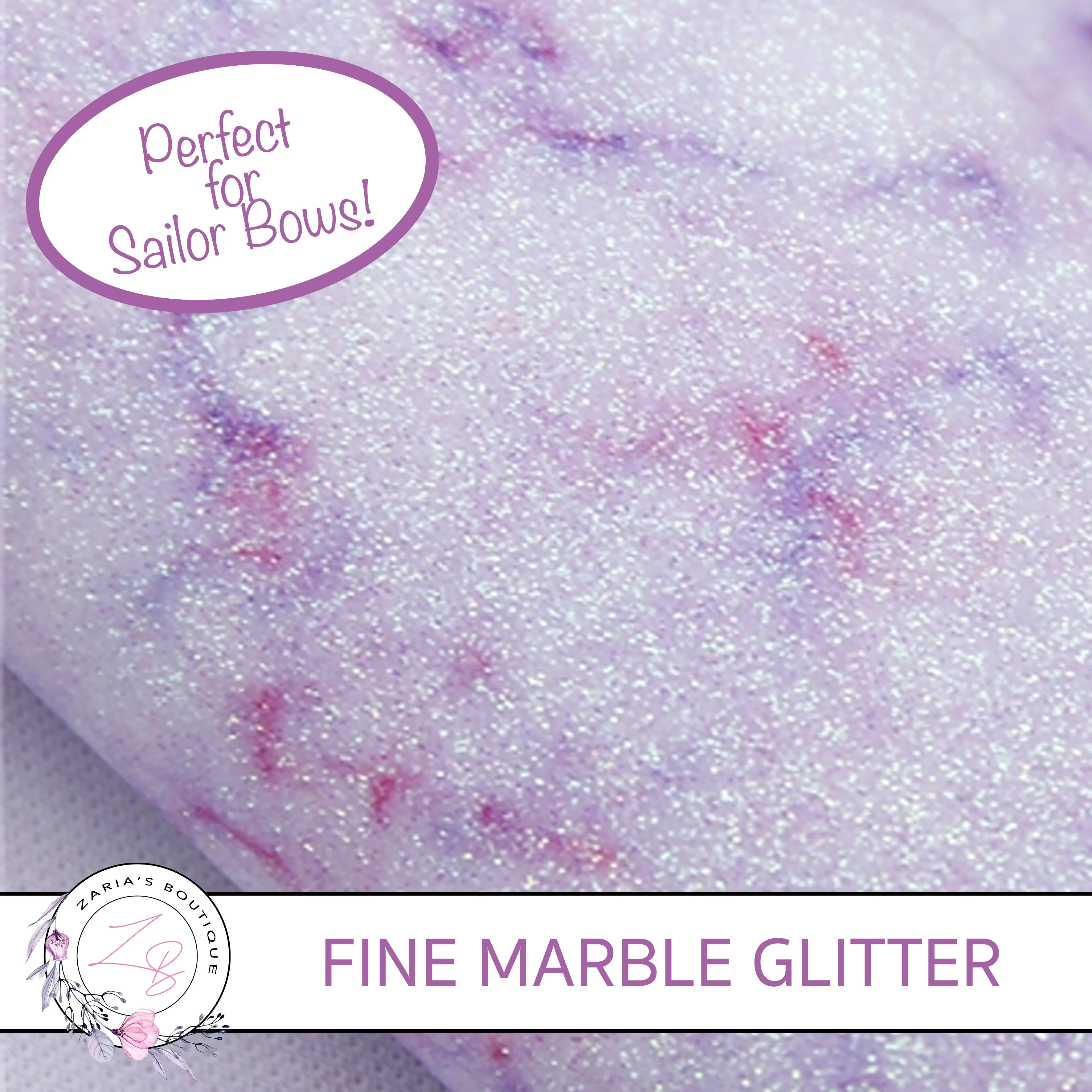 Fine Glitter Marble • Purple