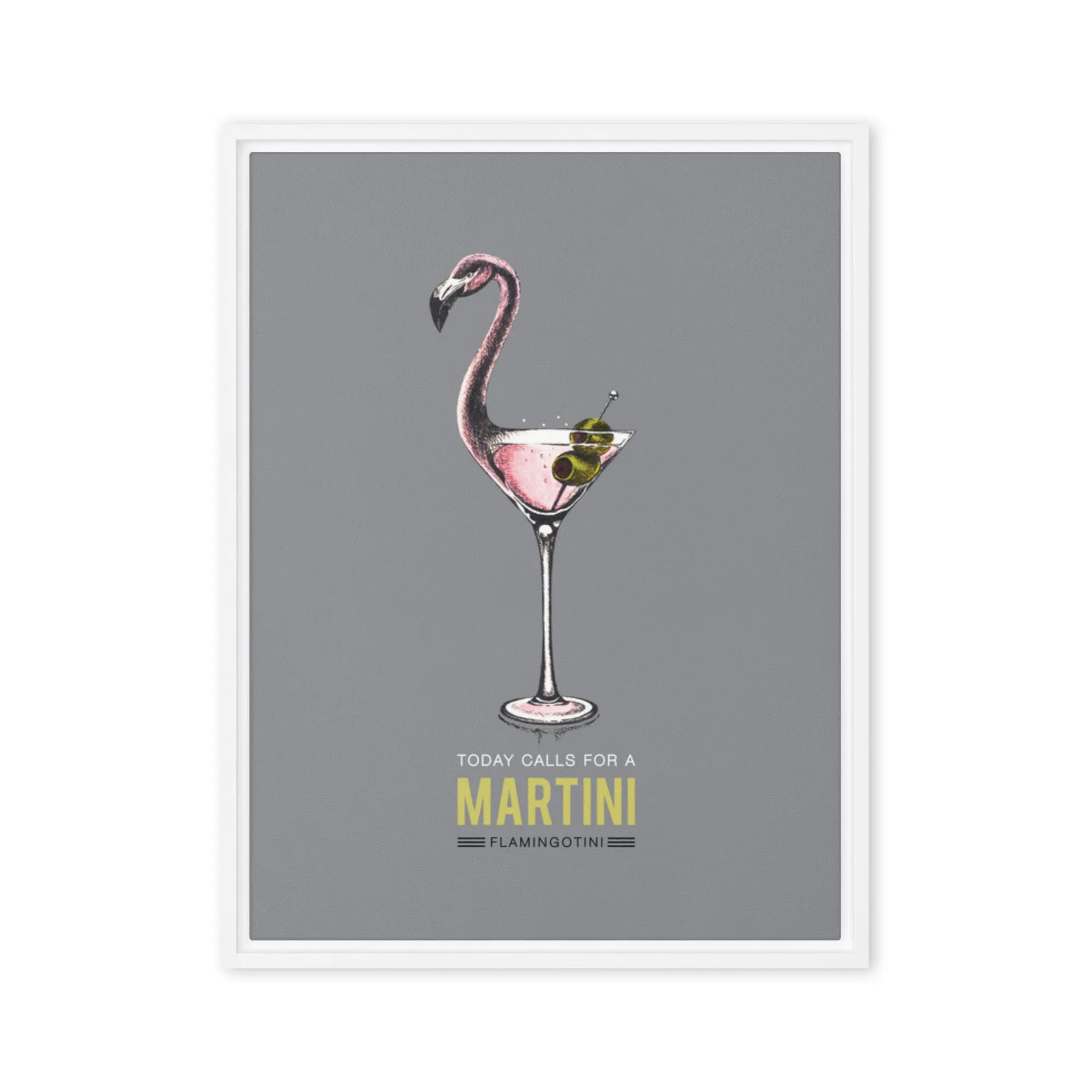 Flamingotini Canvas Print