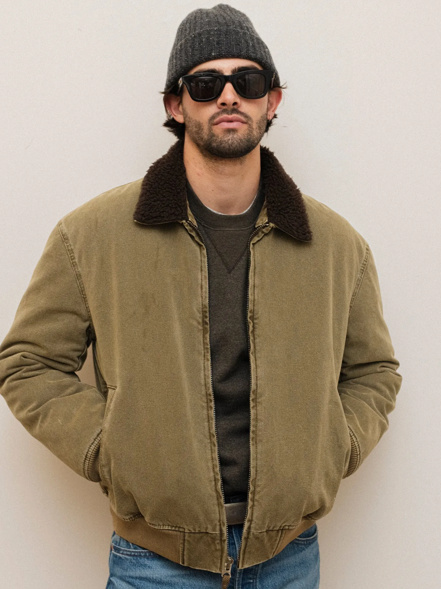 Flight Jacket In Canvas