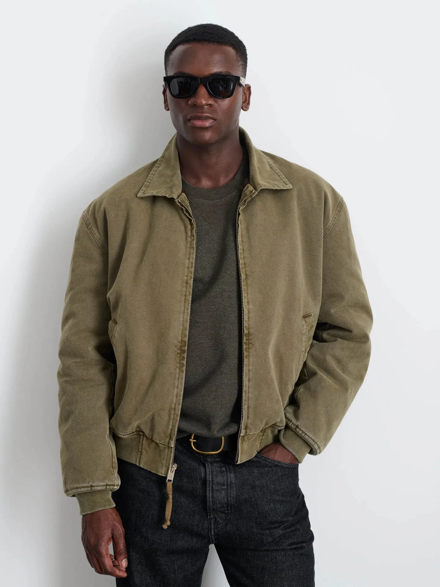 Flight Jacket In Canvas