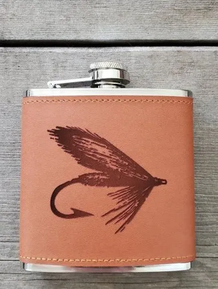 Fly Tie Hip Flask (6 oz)