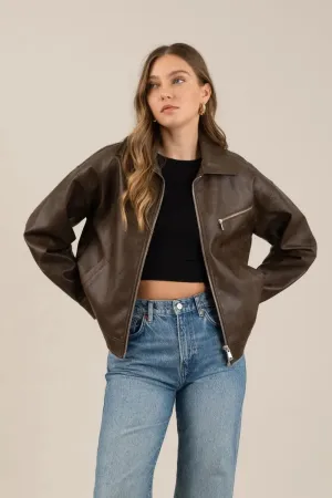 Folly Faux Leather Jacket