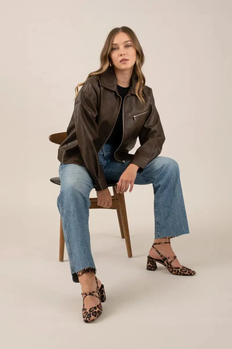 Folly Faux Leather Jacket