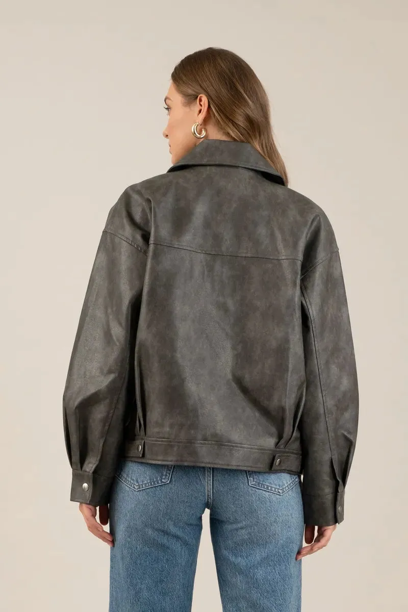 Folly Faux Leather Jacket