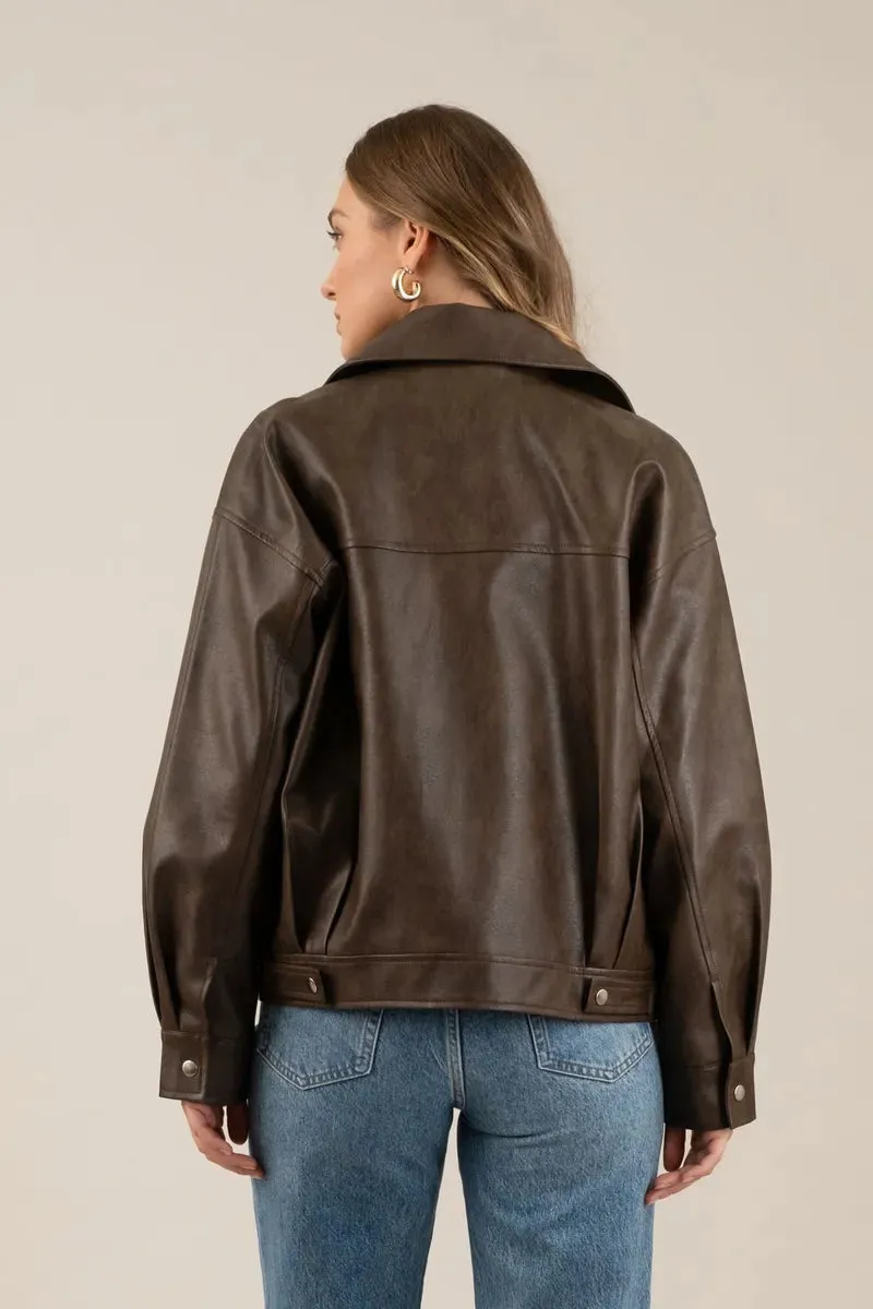 Folly Faux Leather Jacket