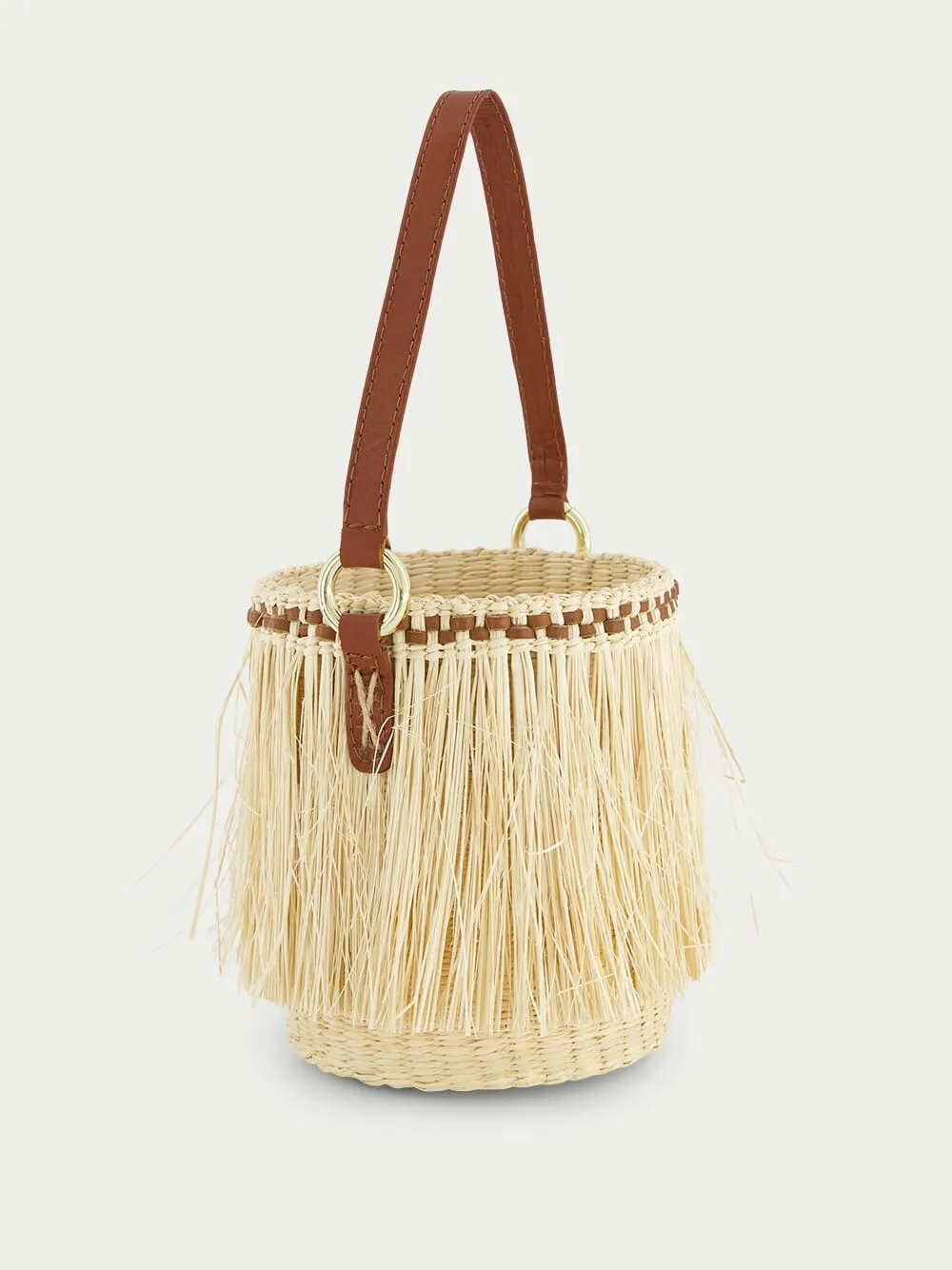Frayed Mini Handbag