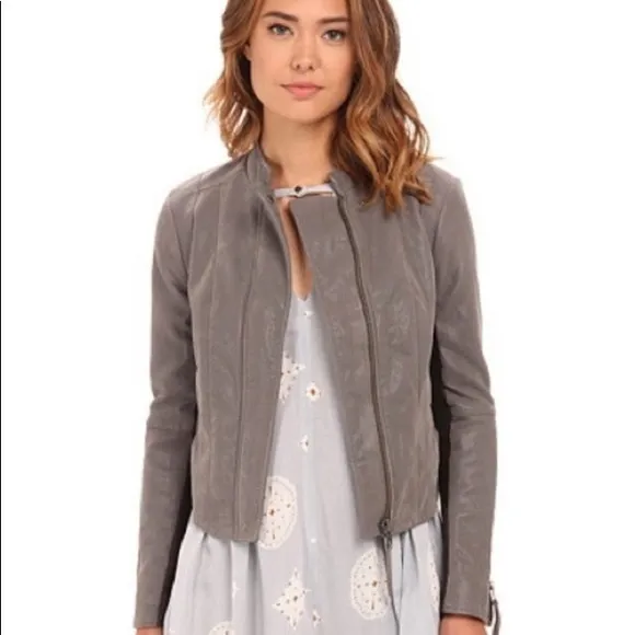 Free People Steel Mill Vegan Faux Leather Jacket🌟