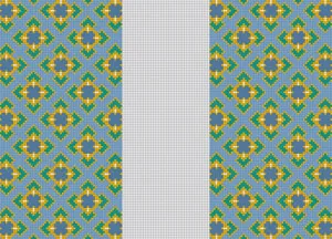 G-150 - BLUE GEOMETRIC DESIGN