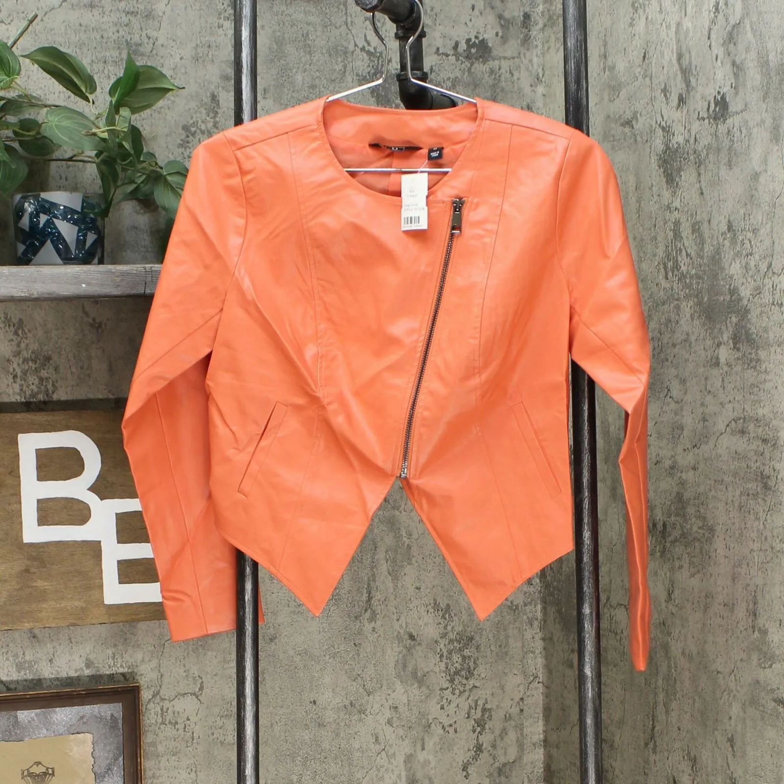 G by Giuliana Women's Lightweight Faux Leather Moto Jacket