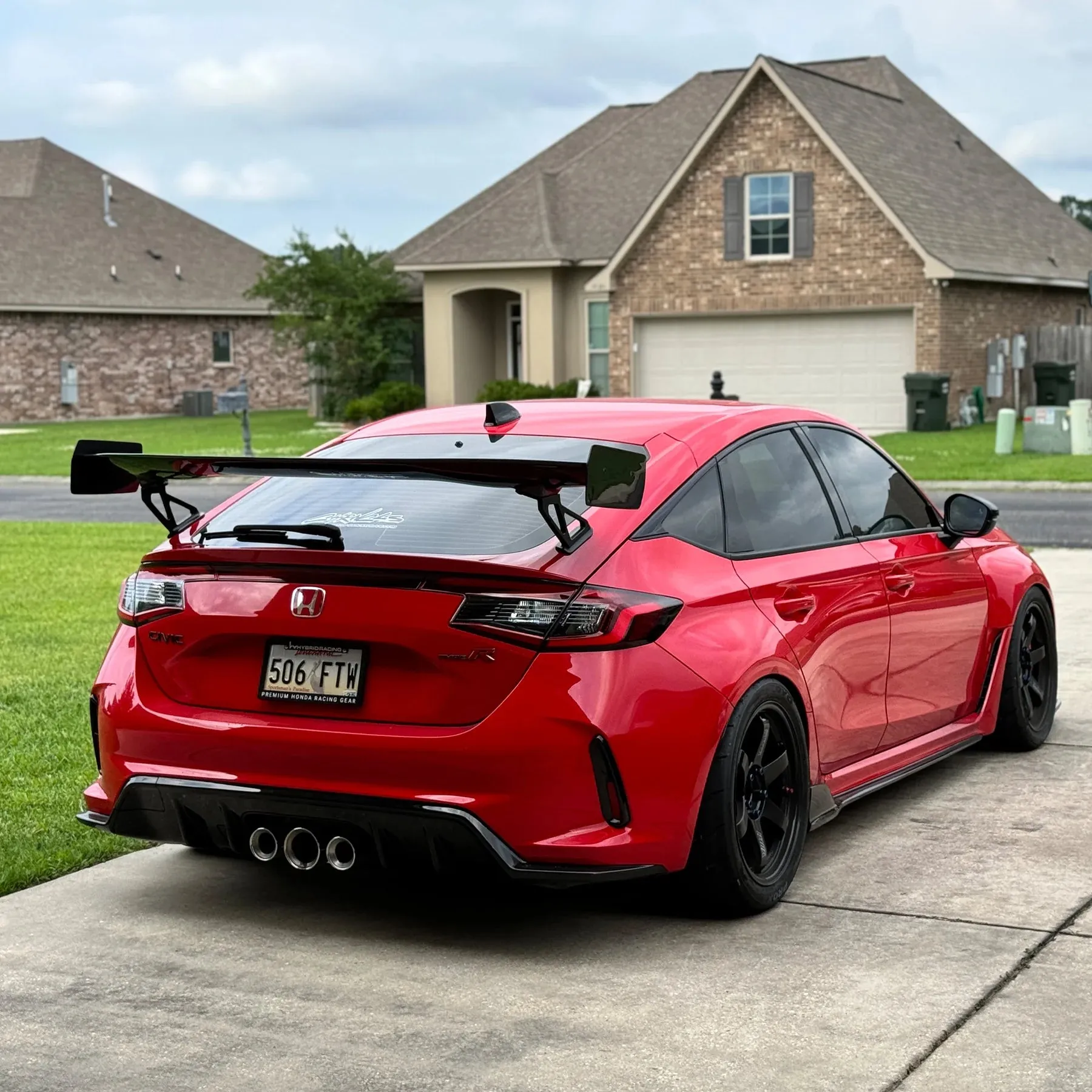 Garage Unique Carbon Fiber Rear Wing for 2023  Honda Civic Type R [FL5]