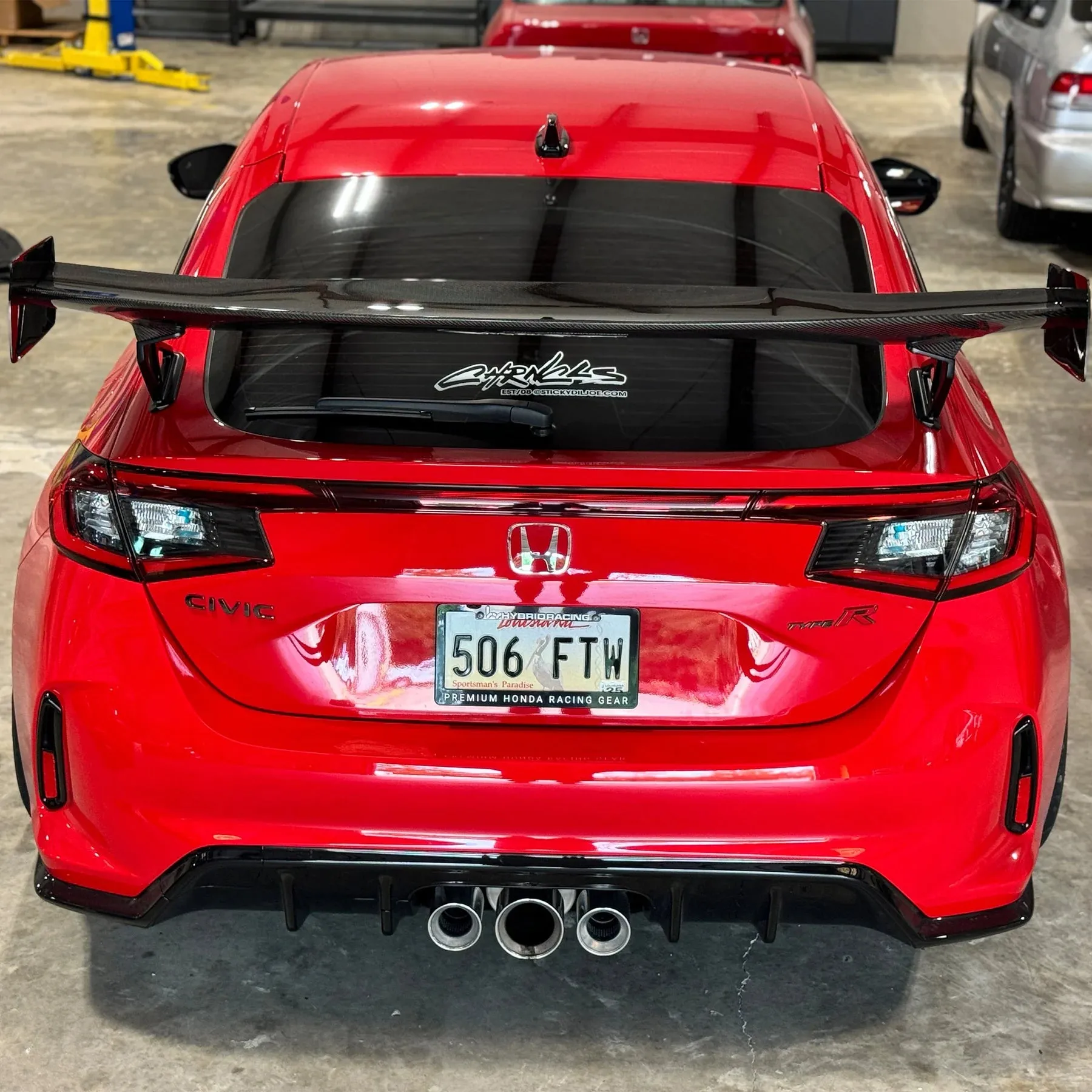 Garage Unique Carbon Fiber Rear Wing for 2023  Honda Civic Type R [FL5]