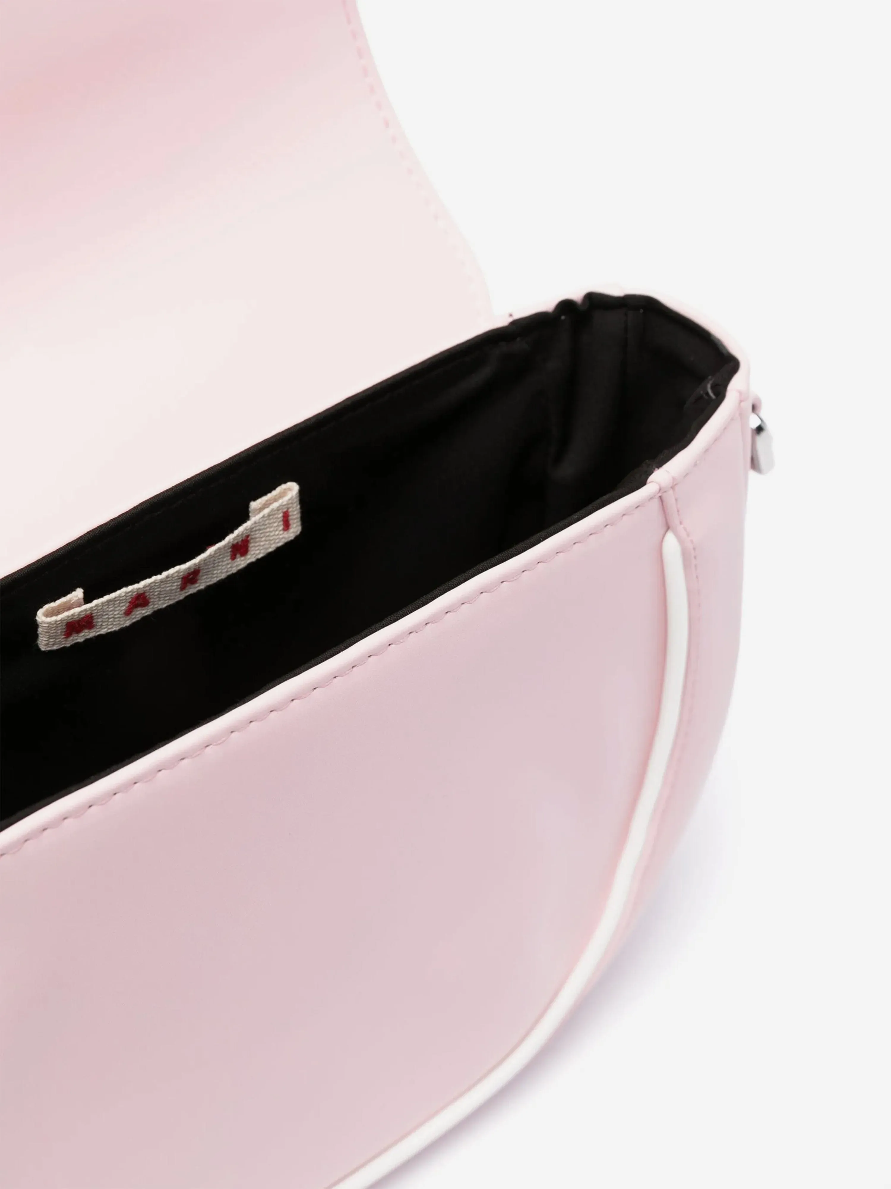Girls Faux Leather Smile Bag in Pink (19cm)