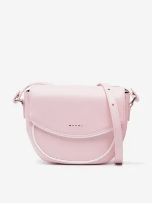Girls Faux Leather Smile Bag in Pink (19cm)