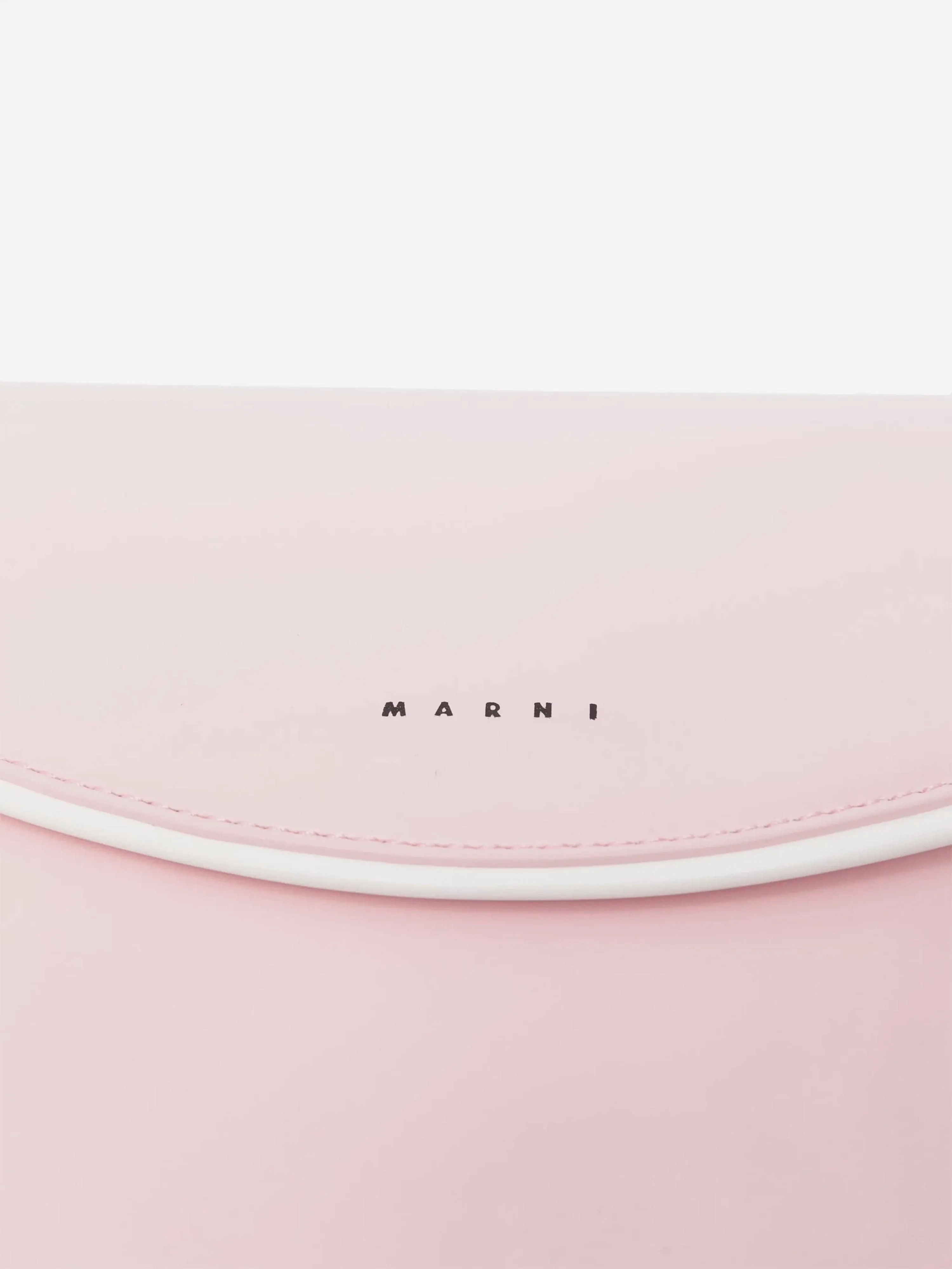 Girls Faux Leather Smile Bag in Pink (19cm)