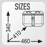 Givi DLM46 Dolomiti Top Box Silver 46 lt