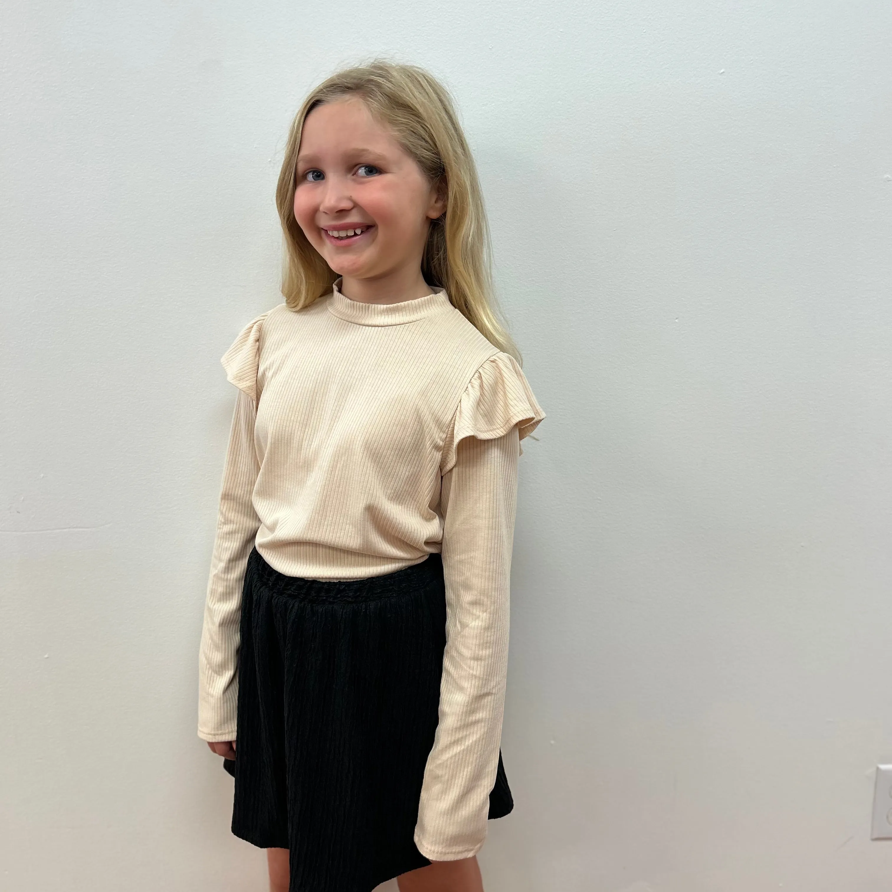 Good Girl Glitter Jacquard Crinkle Skort