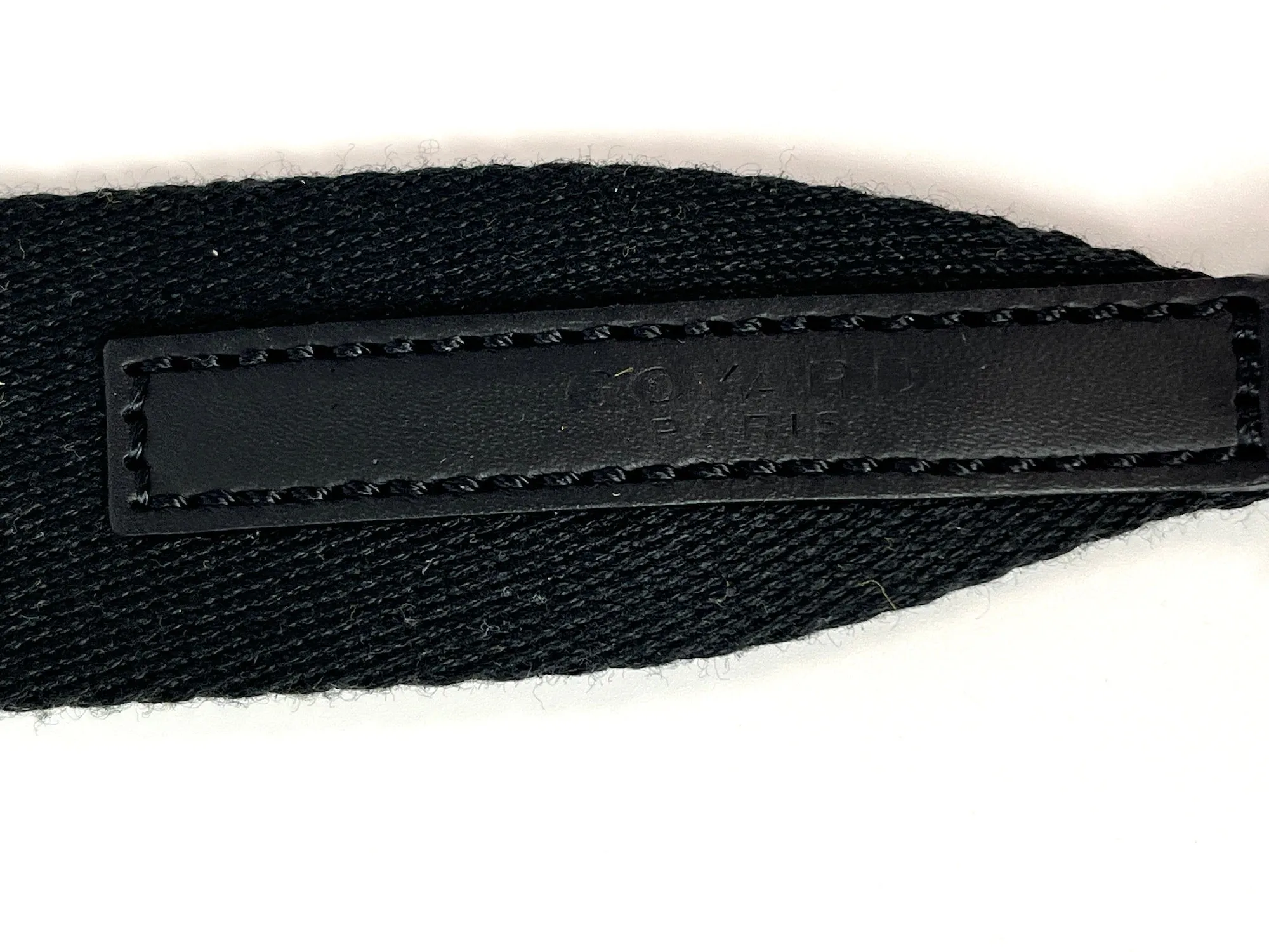 GOYARD Black Canvas Calfskin Adjustable Crossbody Strap